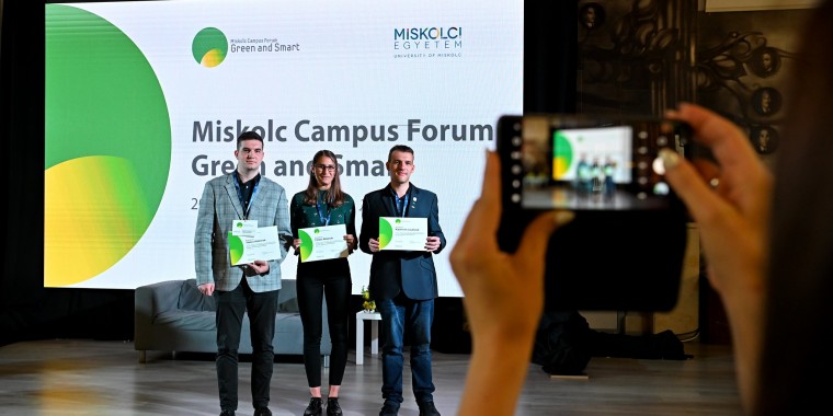 4 tagunk is a díjazottak között a Miskolci Egyetem fenntarthatósággal kapcsolatos pályázatán